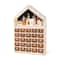 Glitzhome; Glitzhome® 15.75" Lighted Wooden Christmas Village Advent Calendar Decor; Category:Christmas Tabletop Decor; Image:2